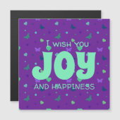 ik wens u veel plezier en geluk paars (Voorkant / Achterkant)