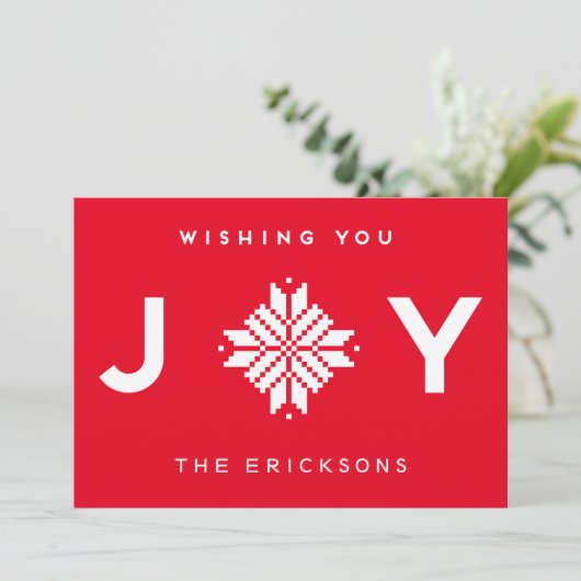 Ik wens u veel plezier met kerstfeestdag feestdagenkaart (Staand voorkant)