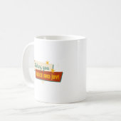 Ik wens u vrede en vrede koffiemok (Voorkant links)