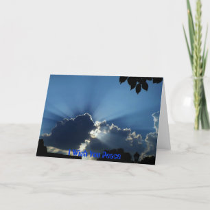 Ik wens u vrede kaart