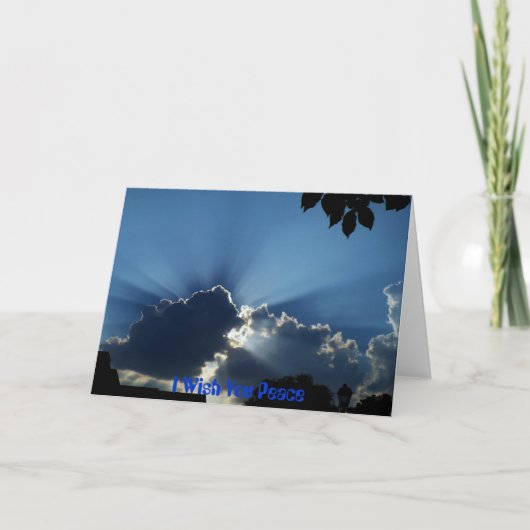 Ik wens u vrede kaart (Voorkant)
