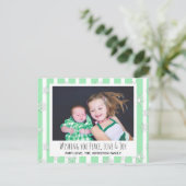 Ik wens u vrede, liefde en vreugde met de kerstkaa briefkaart (Staand voorkant)