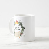 Ik wens u vrede met het Pascha Koffiemok (Voorkant links)