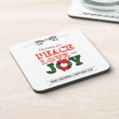 Ik wens u vredesliefde en Joy Bier Onderzetter (Linkerzijde)