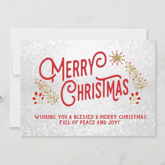 Ik wens u vredesliefde en vreugde kaart (Achterkant)