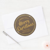 Ik wens u vrolijke kerst aangepaste Stickers (Envelop)