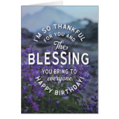 Ik wens u zegeningen op uw verjaardag en altijd (Voorkant)