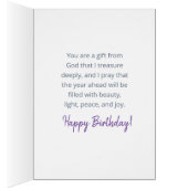 Ik wens u zegeningen op uw verjaardag en altijd (Binnen (Rechts))
