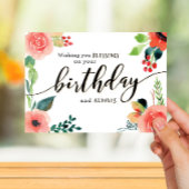 Ik wens u zegeningen op uw verjaardag en altijd kaart