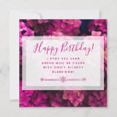 Ik wens u zegeningen op uw verjaardag met een vent kaart (Achterkant)