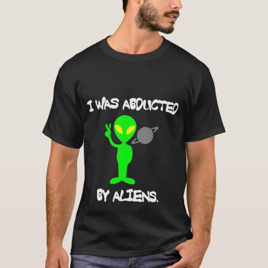 IK WERD AFGESCHAFT DOOR ALIENS DARK T-SHIRT (Voorkant)