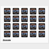 Ik werd antropoloog omdat de stemmen het zeiden vierkante sticker (Vel)