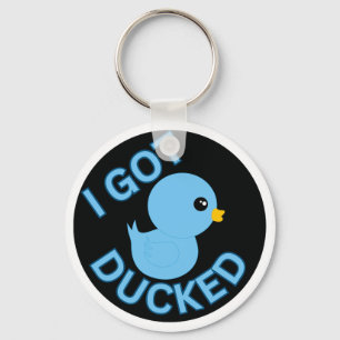 Ik werd blauw gedokt sleutelhanger