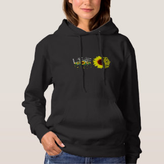 Ik werd geboren als leraar - zonnebloem hoodie