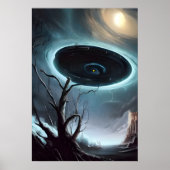 Ik werd gedood door een zwart gat | AI Art Poster (Voorkant)