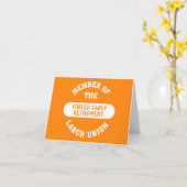 Ik werd gedwongen om vervroegd met pensioen te gaa kaart (Gele Bloem)