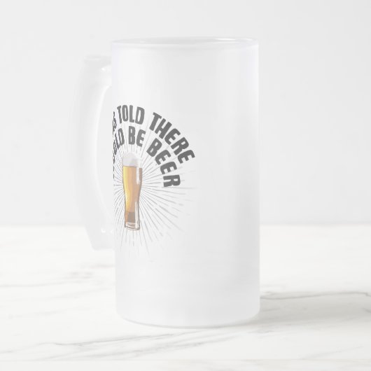 Ik werd gezegd dat er bier zou zijn matglas bierpul (Voorkant links)