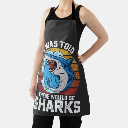 Ik werd gezegd dat er haaien zouden zijn schort (Insitu)