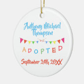 Ik werd Goedgekeurde Aangepaste Naam van Banners - Keramisch Ornament (Links)