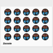 Ik werd immunoloog voor het geld en de faam ronde sticker (Vel)