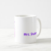 Ik werd leraar appreciatie aangepaste naam pastel koffiemok (Voorkant rechts)