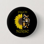 Ik werd psychiatrisch verpleegkundige psychiatrisc ronde button 5,7 cm (Voorkant)