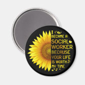 Ik werd sociaal werker magneet (Voorkant / Achterkant)