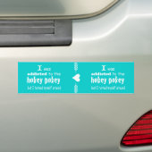 Ik werd toegewezen aan de Hokey Pokey Typografie Q Bumpersticker (Op auto)