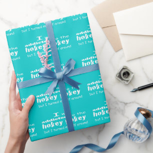 Ik werd toegewezen aan de Hokey Pokey Typografie Q Cadeaupapier