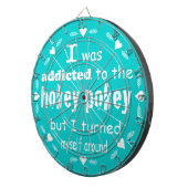 Ik werd toegewezen aan de Hokey Pokey Typografie Q Dartbord (Voorkant Rechts)