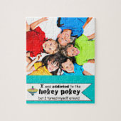 Ik werd toegewezen aan de Hokey Pokey Typografie Q Legpuzzel (Verticaal)