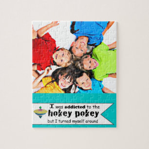 Ik werd toegewezen aan de Hokey Pokey Typografie Q Legpuzzel