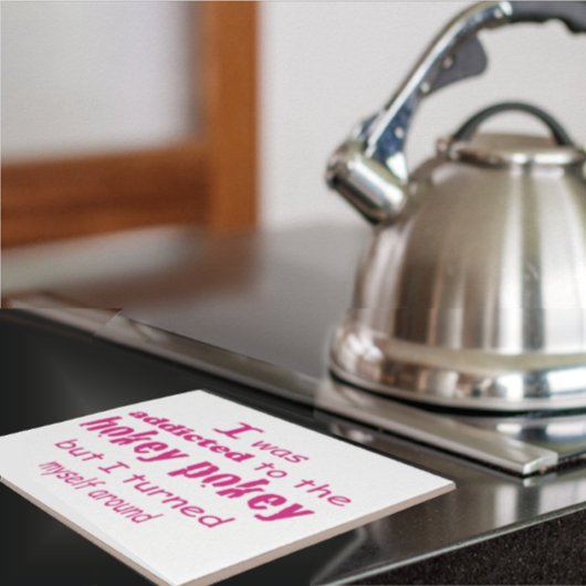 Ik werd toegewezen aan de Hokey Pokey Typografie Q Tegeltje