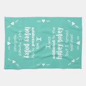 Ik werd toegewezen aan de Hokey Pokey Typografie Q Theedoek (Horizontaal)