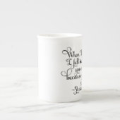 Ik werd verliefd en je glimlachte - Shakespeare Porselein Kop (Voorkant)