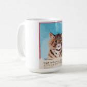 Ik werd verliefd op een lieve kitten (ik zelf) koffiemok (Voorkant links)