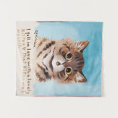 Ik werd verliefd op een lieve kitten (ik zelf) wandkleed (Voorkant (horizontaal))