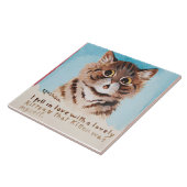 Ik werd verliefd op een schattig katje (Louis Wain Tegeltje (Zijkant)