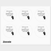 Ik werd verliefd op je... ronde sticker (Vel)