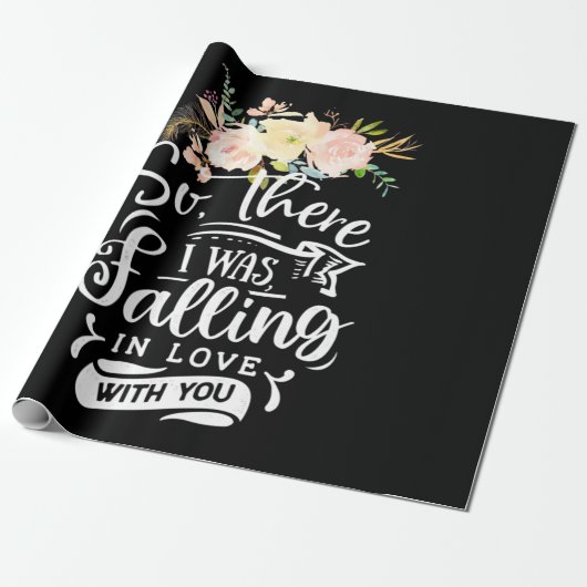 Ik werd verliefd op jou cadeaupapier (Uitgerold)