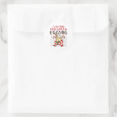 Ik werd verteld dat er eggnog zou zijn ronde sticker (Tas)