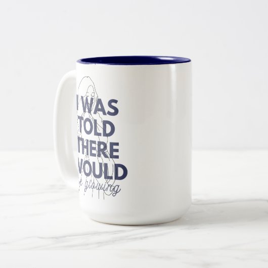 Ik werd verteld dat er schimmige zwangerschap zou  tweekleurige koffiemok (Voorkant links)