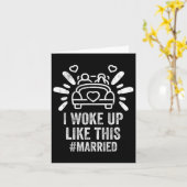 Ik werd wakker als deze gehuwde nieuwe bruidegom N Kaart (Gele Bloem)