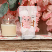 Ik werd wakker als deze roze roze rok. glas