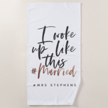 Ik werd wakker als het # getrouwde roos goud