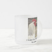 Ik werd wakker met de roebels matglas koffiemok (Voorkant rechts)