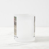 Ik werd wakker met de roebels matglas koffiemok (Center)