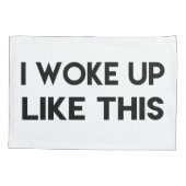 Ik werd zo wakker | Citaat van franje Kussensloop (Achterkant)