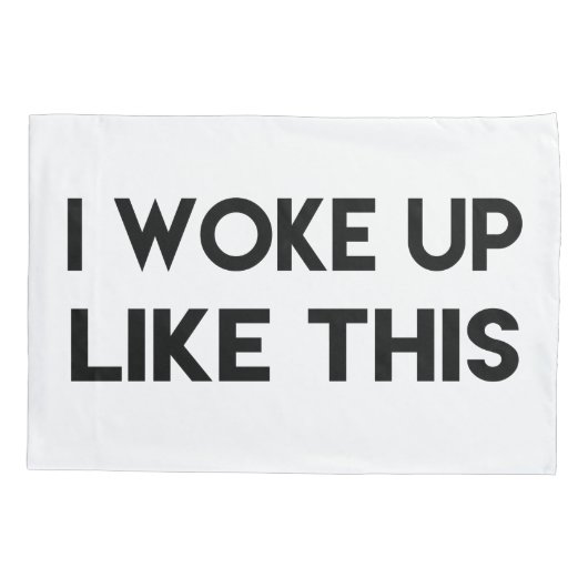 Ik werd zo wakker | Citaat van franje Kussensloop (Achterkant)