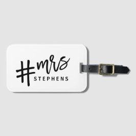 Ik werd zo wakker #getrouwd! MRS Bagagelabel